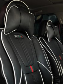تصویر روکش صندلی خودرو طرح گوچی تیبا 2 و کوییک چرم 