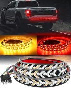 تصویر نوار LED سپر عقب خودرو با افکت راهنما و ترمز 
