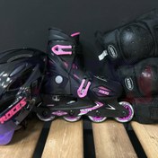 تصویر اسکیت بچگانه متغیر روسز Roces ORLANDO 3 اورجینال بنفش 