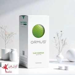 تصویر ماسک پودری اورموس مدل کمپلکس خاک رس و چای سبز بسته ۵ عددی 