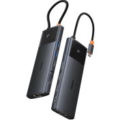 تصویر هاب USB-C باسئوس مدل BS-OH098 با ۱۱ پورت 