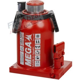 تصویر جک روغنی 40 تن مگا MEGA مدل BR40 عمودی و افقی Bottle Jack Mega Model BR40