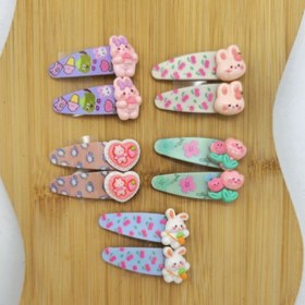 تصویر گیره مو تق تقی مدل خرگوش 