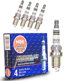 تصویر شمع انجیکا نیتِرا NGK 6418 اصلی ساخت ژاپن سوزنی ایریدیوم مکس مدل BKR6EIX آچار 16 پایه کوتاه مناسب ام جی 6 و 550 NGK BKR6EIX Spark Plug 6418