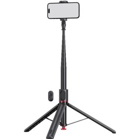 تصویر سه پایه سلفی بلوتوثی Generic TT01 Extendable Bluetooth Selfie Stick Tripod 