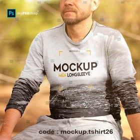 تصویر دانلود موکاپ تیشرت آستین بلند مردانه mockup.tshirt26 