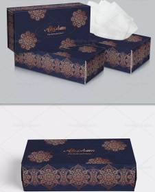تصویر طرح جعبه دستمال کاغذی سنتی 