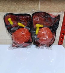 تصویر جلیقه آتش نشانی با کلاه و ابزار 