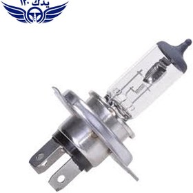 تصویر لامپ H4 سه خار 12 ولت 100/90 وات برند عقاب 