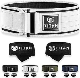 تصویر کمربند وزنه بردار خود قفل Titan Armour® | تسمه های وزنه برداری شامل | کمربند بدنسازی برای کراس فیت، پاورلیفتینگ، ددلیفت، لیفت المپیک و اسکات | برای مردان و زنان | برند بریتانیایی - ارسال 20 روز کاری 