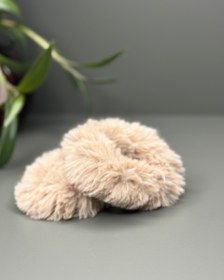 تصویر کش پولیشی ساده کرم رنگ 164