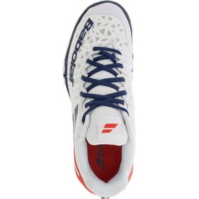 تصویر کفش بدمینتون بابولات Babolat Shadow Tour Men White and blue 