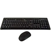 تصویر کیبورد و موس بی سیم اکس پی مدلW6000A ضدآب XP-W6000A wireless Keyboard and Mouse