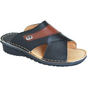 تصویر صندل طبی مردانه دنا تمام چرم طبیعی Dena men's medical sandals, all natural leather