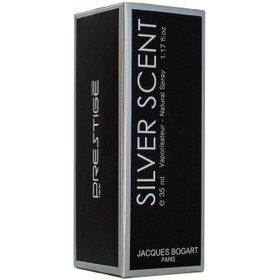 تصویر عطر جیبی مردانه پرستیژ مدل Silver Scent حجم 35 میلی لیتر 