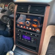 تصویر مانیتور خودرو ۱۱ اینچ اندروید با سیم کارت و دوربین عقب مناسب پژو پارس 