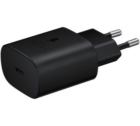 تصویر شارژر سوپرفست 25 وات سامسونگ به همراه کابل تبدیل USB-C 