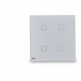 تصویر کلید چهار پل هوشمند Royal-سفید 