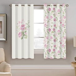 تصویر پرده نیروانا طرح گل مدل مخمل کد 8932 سایز 140×200 سانتی متر 