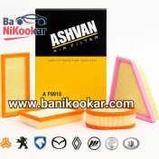 تصویر فیلتر هوای 206 مربع برند اشوان مناسب پژو 206 مدل مربع 