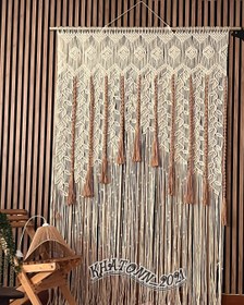 تصویر پرده مکرومه طرح شاخسار2 macrame