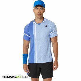 تصویر تی شرت تنیس مردانه اسیکس Asics Match Actibreeze SS TOP- آبی 