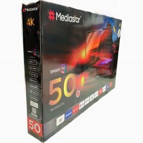 تصویر تلویزیون 50 اینچ مدیا استار هوشمند مدل MS-50SUG T2S2 