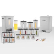 تصویر سرویس آشپزخانه 21 پارچه چهارگوش Limon 