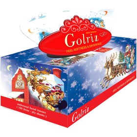 تصویر دستمال کاغذی 100 برگ گلریز مدل Santa Claus 