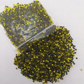 تصویر نگین حرارتی dmc زرد سایز 10 