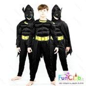 تصویر ست لباس و ماسک بتمن کد 04 Batman costume and mask set NO.04