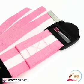 تصویر بند و کمربند یوگا گلداستار GOLDSTAR دو رنگ 
