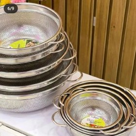 تصویر ست آبکش استیل ۹ پارچه یونیک 