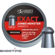 تصویر ساچمه سرگنبدی JSB کالیبر 5.5 (25.39 گرین) (JSB EXACT JMBO MONSTER DIABOLO REDESIGNED) 
