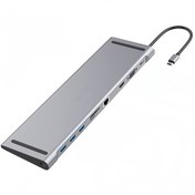 تصویر هاب Type-C یو اس بی 10 در 1 مدل ULC 13A05 
