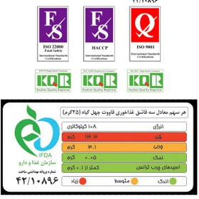 تصویر قاووت چهل گیاه جوانان جوپار -سبزآبی (ظرف 100گرم) 