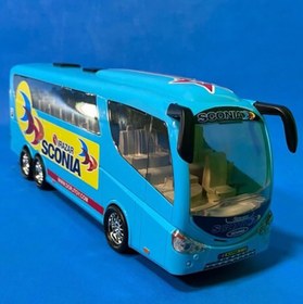 تصویر اسباب بازی ماشین اتوبوس قدرتی نیم متری اتوبوس مدرسه ماکت اتوبوس نشکن ماشین بازی مدل اتوبوس 