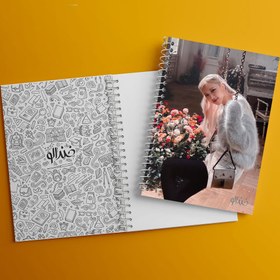 تصویر دفتر نت موسیقی 100 برگ خندالو طرح رزی گروه بلک پینک Black Pink 