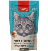 تصویر پوچ ونپی گربه طعم مرغ و خرچنگ 80گرمی Pouch wanpy