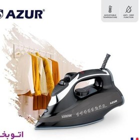 تصویر اتو بخار AZUR مدل AZ-101SI - با قدرت 3000 وات و سیستم ضد رسوب خودکار AZUR steam iron model AZ-101SI - with a power of 3000 watts and an automatic anti-fouling system