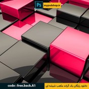 تصویر دانلود رایگان بک گراند HD با کیفیت مکعب های شیشه ای 