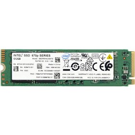 تصویر اس اس دی اینتل M.2 NVMe مدل 670p ظرفیت 512 گیگابایت SSD Intel 670p M.2 512GB NVMe