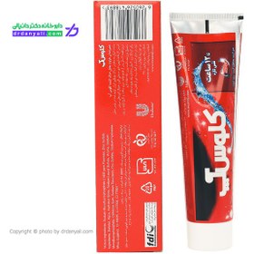 تصویر خمیر دندان طراوت بخش خنک کننده قرمز کلوس آپ Ever Fresh Red Hot Toothpaste Closeup