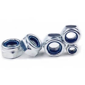 تصویر مهره کاسه نمدی 8 میلیمتر - 700 تایی Hex Nuts Nylon Locking M8