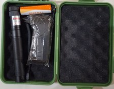 تصویر لیزر پوینتر سبز مدل ZY303 با برد ۱۰ کیلومتر و جعبه ضدضربه 