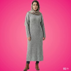 تصویر ماکسی بافت زنانه مدل لینا 