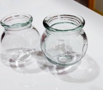تصویر لیوان بادکش شیشه ای در چهار سایز 