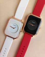 تصویر ساعت بند سیلیکونی - قرمز 