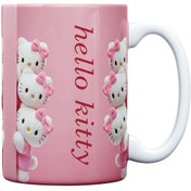 تصویر ماگ مدل عروسکی طرح Hello Kitty کد 354 