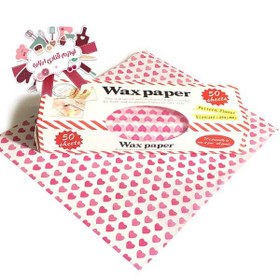 تصویر کاغذ وکس پیپر طرح قلب ۲۰ عددی 